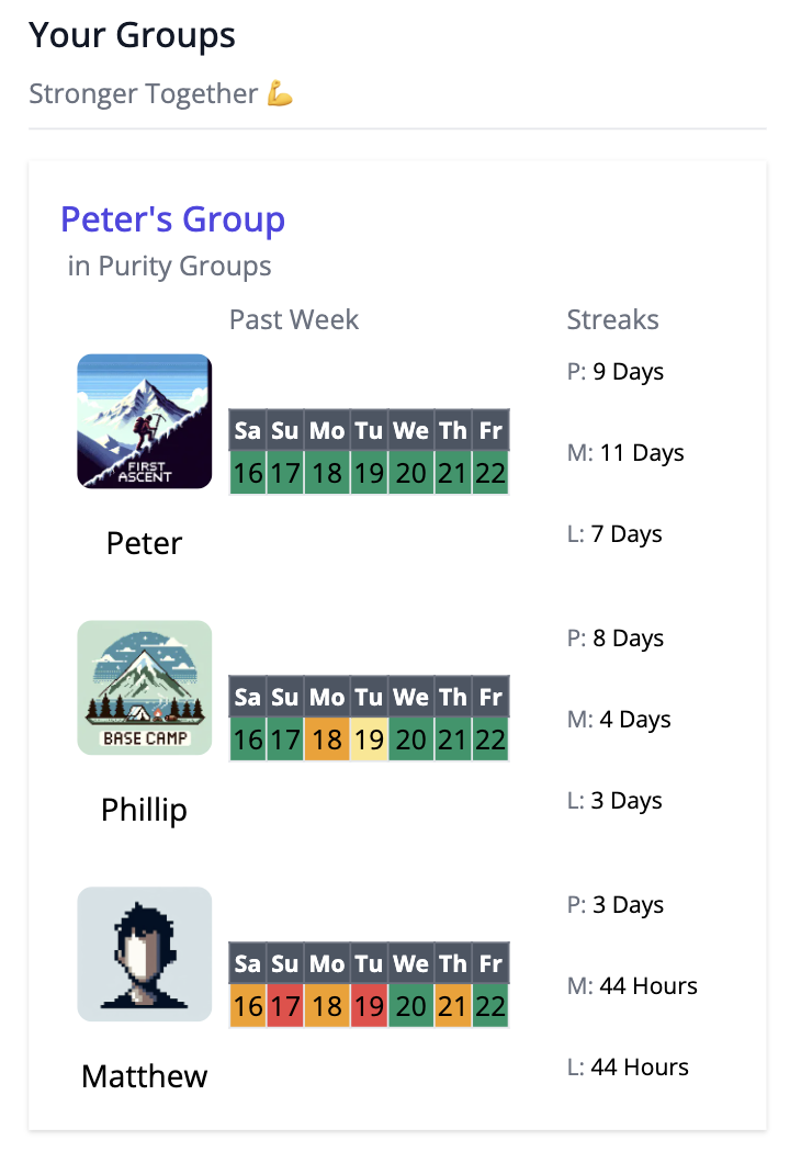 Lightsquad Accountability Groups